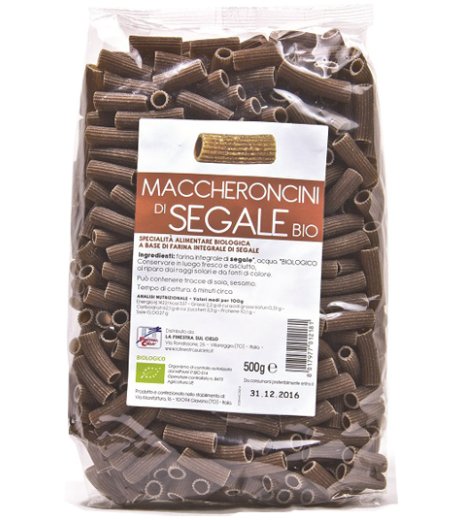 MACCHERONCINI RIGATI DI SEGALE