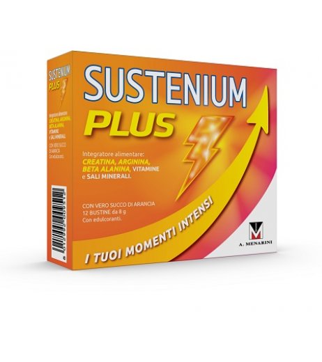 Sustenium Plus 22 bustine integratore vitaminico energizzante per stanchezza e affaticamento - A. Menarini