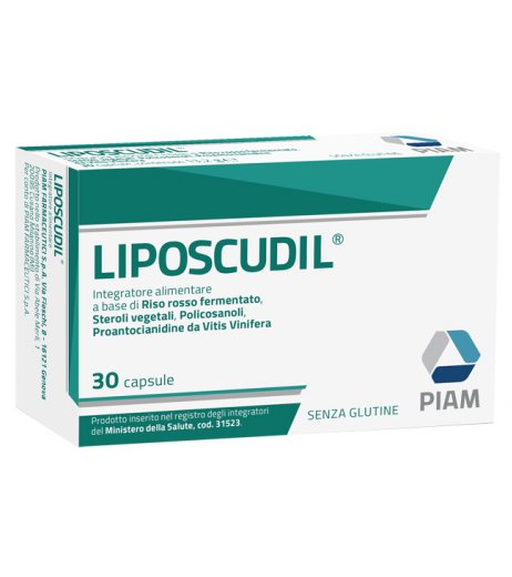 Liposcudil 30 capsule integratore per colesterolo, cuore e circolazione - Piam Farmaceutici