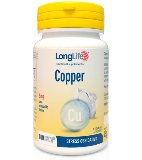LONGLIFE COPPER 2MG 100CPR