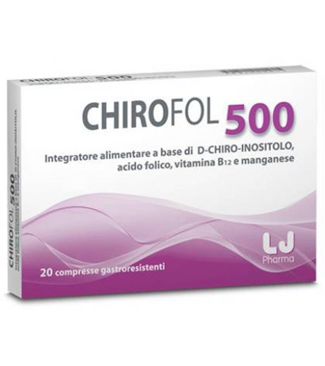CHIROFOL 500 Integratore alimentare per la fertilità 20 Compresse di LJ Pharma SRL