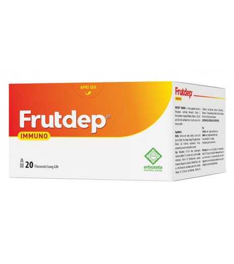 Frutdep Immuno integratore per il benessere del sistema immunitario 20 flaconcini di Erbozeta