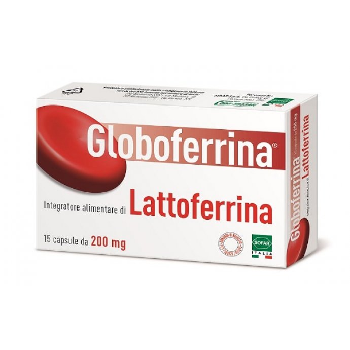 Globoferrina integratore alimentare di lattoferrina 15 capsule di SOFAR