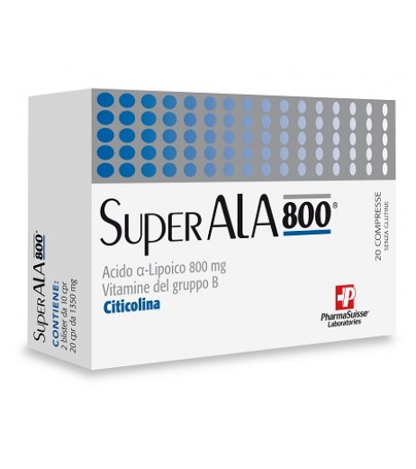 Superala 800 20 compresse integratore DI Acido lipoico PHARMASUISSE