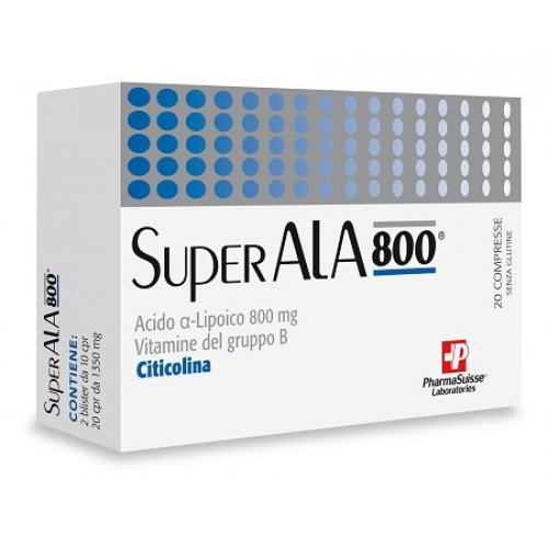 Superala 800 20 compresse integratore DI Acido lipoico PHARMASUISSE