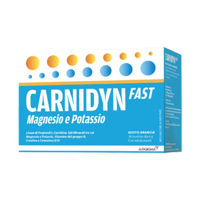 Carnidyn Fast integratore alimentare per stanchezza fisica 20 Bustine - 