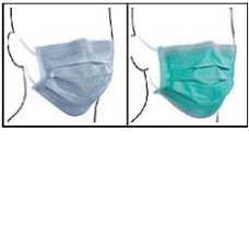 MASCHERINA C/EL 3VELI AZZ 50PZ