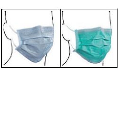 MASCHERINA C/EL 3VELI AZZ 50PZ MASCHERINA C/EL 3VELI AZZ 50PZ