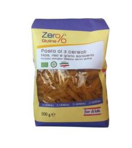 ZERO% G PENNE 3CEREALI BIO500G