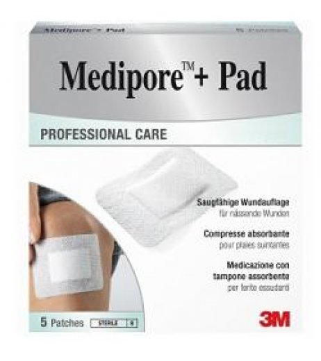 MEDIPORE+PAD MED 10X20CM 5PZ