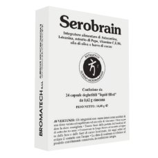 Serobrain integratore per la memoria e la concentrazione 24 Capsule di Bromatech