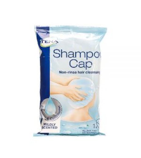TENA SHAMPOO CAP CUFFIA UMIDIFICATA 1 PEZZO TENA SHAMPOO CAP CUFFIA UMIDIFICATA 1 PEZZO