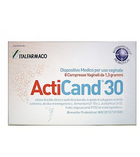 Anticand 30 8 compresse vaginali per candida e infezioni - Probiotical Spa
