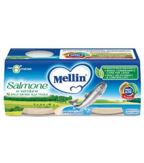 MELLIN-OMO.SALMONE 2X80G