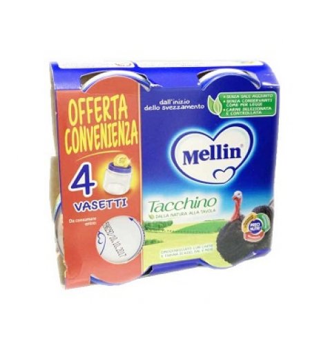 MELLIN OMOG TACCHINO 4X80G