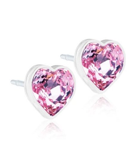 CJ MP HEART 6MM LIGHT ROSE