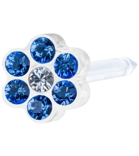 EP MP DAISY 5MM SAPPHIRE/CRYS