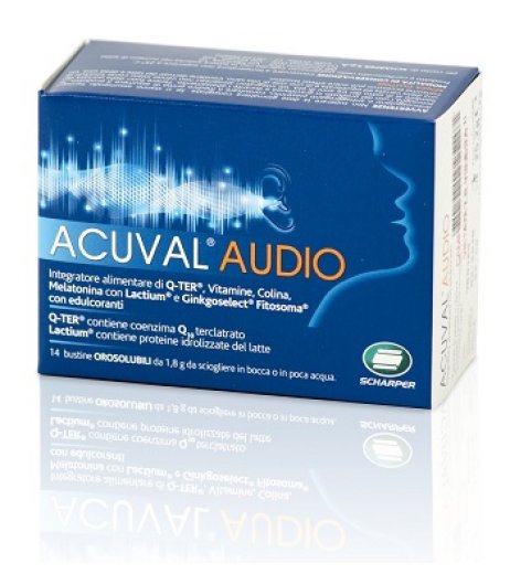 Acuval Audio integratore per acufeni 14 bustine SCHARPER