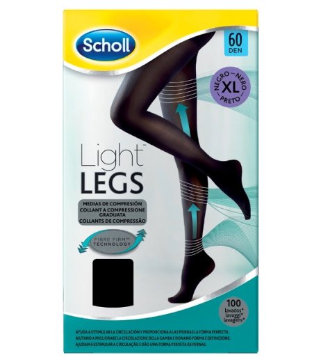 SCHOLL LIGHTLEGS60 DEN XL NERO