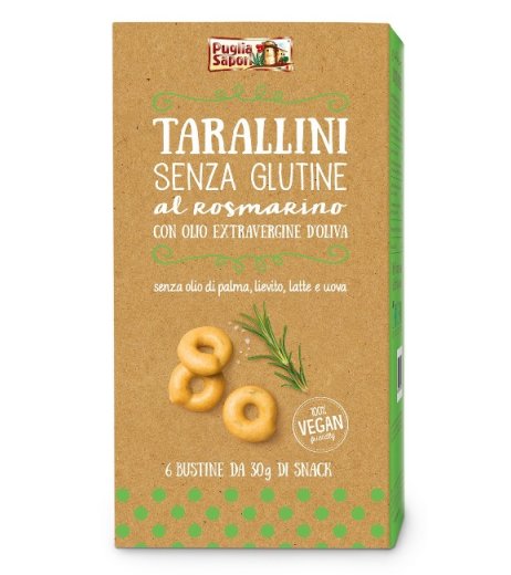 PUGLIA SAP.Tarallini Rosm.180g