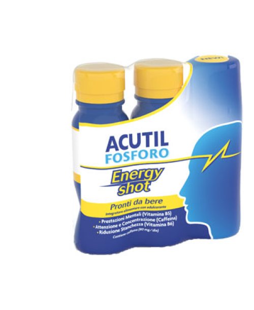 Acutil Fosforo Energy Shot 3 bottiglie da 60 ml