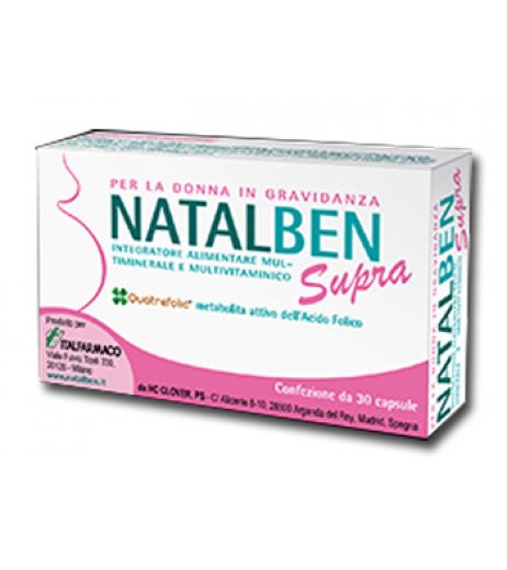Natalben Supra integratore per gravidanza 90 capsule molli - Italfarmaco