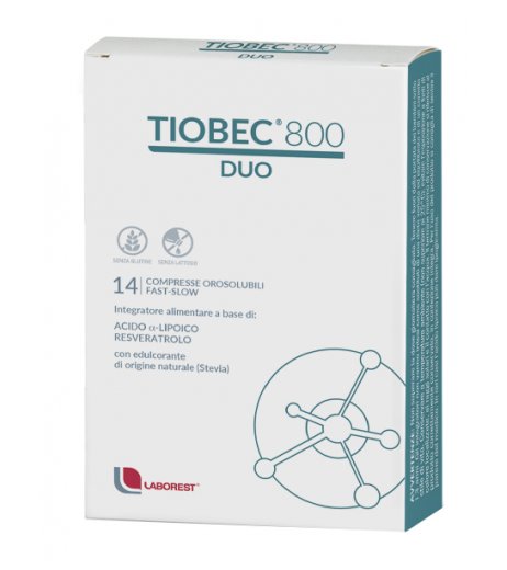 TIOBEC 800 DUO Compresse OROSOLUBILI