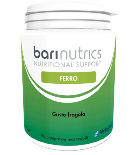 Barinutrics Ferro Fragola Metagenics 90 Compresse Masticabili