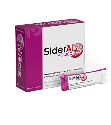 Sideral Folico 30 mg integratore di ferro per donne in allattamento 20 stick