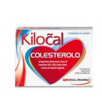 Kilokal Colesterolo 15 compresse integratore per controllo peso corporeo e lipidi - Pool Pharma