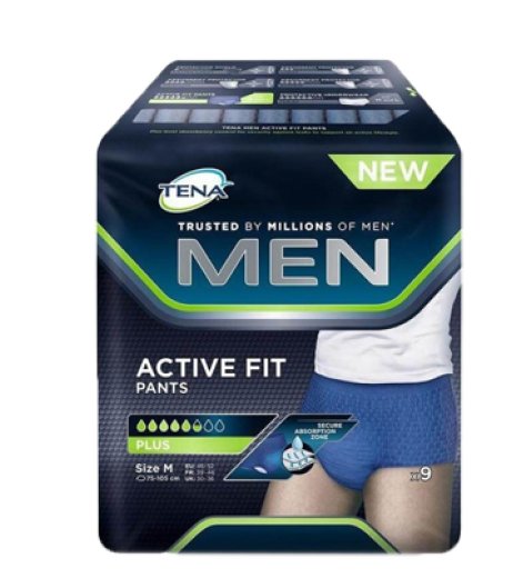TENA MEN PANTS ACTIVE FIT M 9P TENA MEN PANTS ACTIVE FIT M 9P