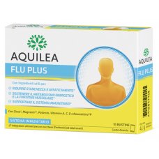 Aquilea Flu Plus integratore per il sistema immunitario 10 bustine gusto arancia - Uriach