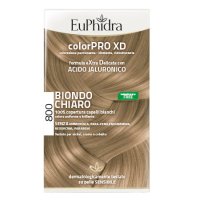 EUPHIDRA COLORPRO XD 800 BIONDO CHIARO GEL COLORANTE CAPELLI IN FLACONE + ATTIVANTE + BALSAMO + GUANTI