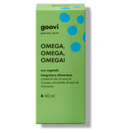 Goovi Oro Vegetale Omega da 60 ml integratore a base di Omega 3, 6 e 9 - The Good Vibes Company Srl