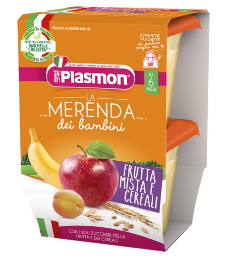PLASMON Mer.Frutta/Cer.2x120g