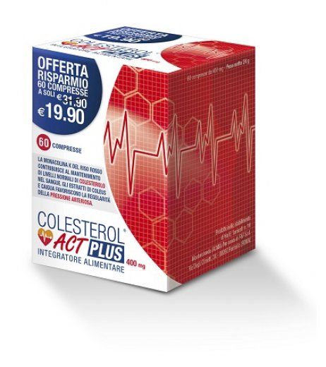 Colesterol ACT Plus integratore per il colesterolo 60 compresse di F&F SRL