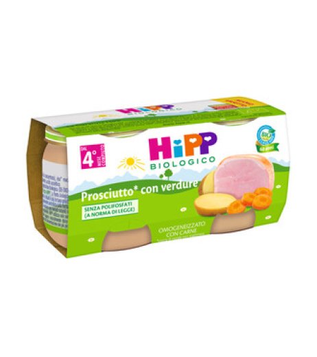 HIPP BIO HIPP BIO OMOGENEIZZATO PROSCIUTTO CON VERDURE 2X80 G