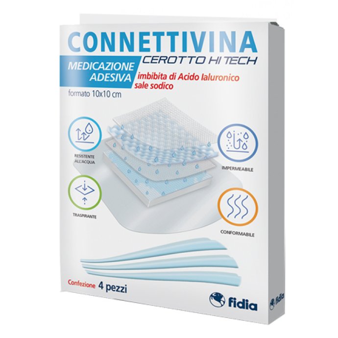 Connettivina Cerotti Hitech 10X10 Cm 4 Pezzi 