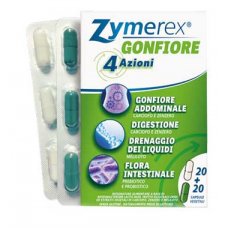 ZYMEREX GONFIORE 40 Capsule integratore flora intestinale gonfiore digestione Farmapro