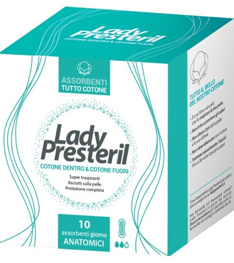 LADY PRESTERIL ANATOMICO POCKET 10 PEZZI