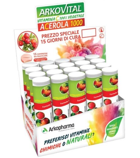 ARKOVITAL ACEROLA 1000 15CPR