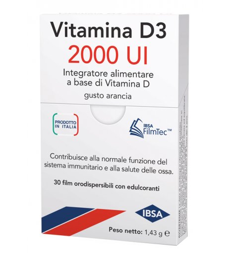 VITAMINA D3 2000 UI 30FILM ORA