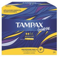 Tampax Compak 24 assorbenti per flusso da leggero a medio