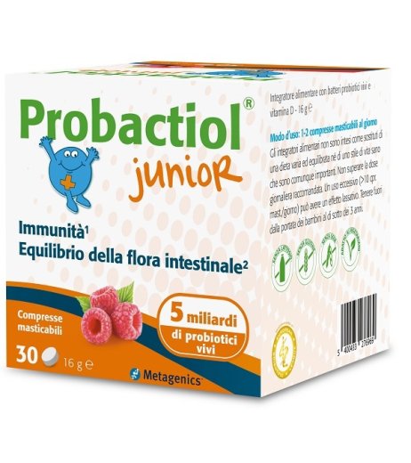 Probactiol Junior Metagenics 28 Compresse Masticabili Probactiol Junior Metagenics 28 Compresse Masticabili