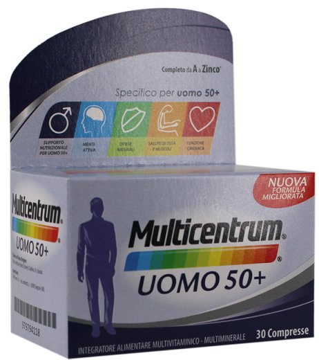 MULTICENTRUM UOMO 50+ 30CPR GMM MULTICENTRUM UOMO 50+ 30CPR GMM