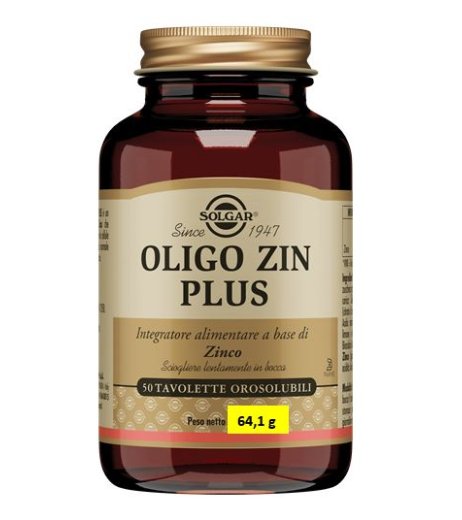 OLIGO ZIN Plus 50 Tav.SOLGAR