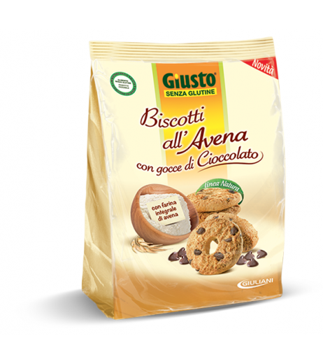 GIUSTO S/G Bisc.AvenaCiocc250g