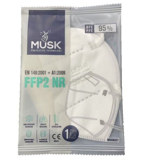 MUSK MASCHERINA FFP2 WHITE 1PZ MUSK MASCHERINA FFP2 WHITE 1PZ
