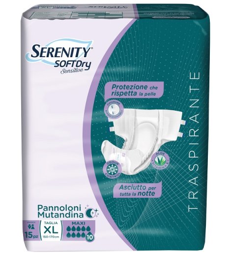 SERENITY Pann.Mut.SD MxXL 15pz