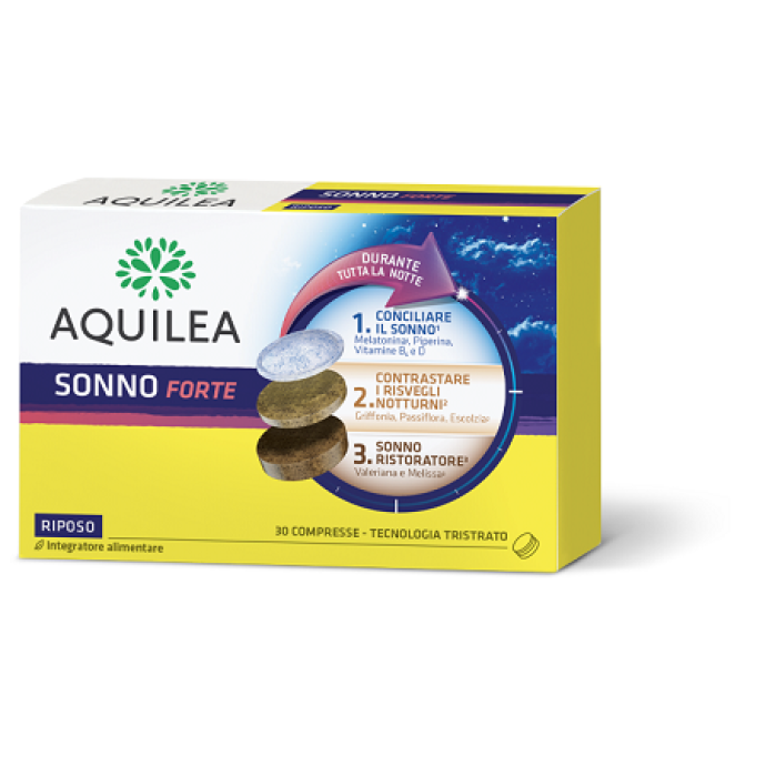 Aquilea sonno Forte 30 compresse integratore per riposo notturno
